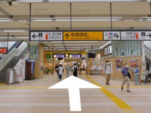 JR東小金井駅中央改札を出ます